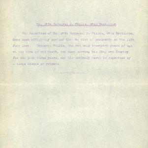 Soldier packet page