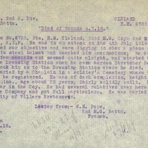 Soldier packet page