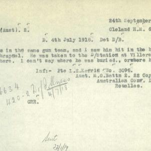 Soldier packet page