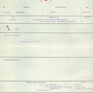Soldier packet page