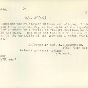 Soldier packet page