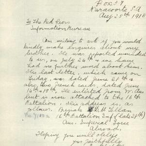 Soldier packet page