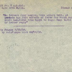 Soldier packet page