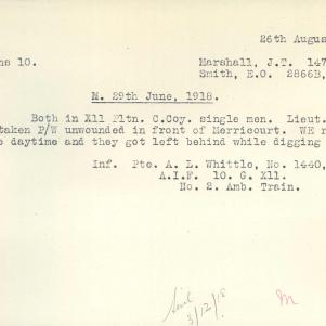 Soldier packet page