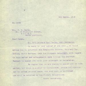 Soldier packet page