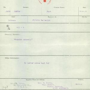 Soldier packet page