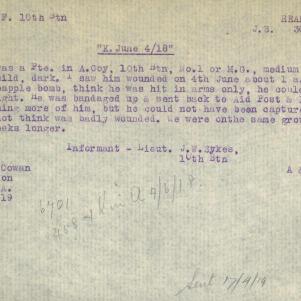 Soldier packet page