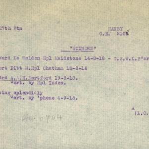 Soldier packet page
