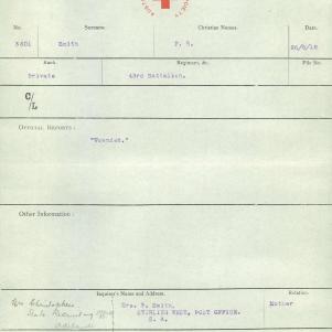 Soldier packet page