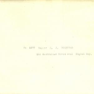 Soldier packet page