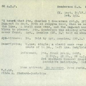 Soldier packet page