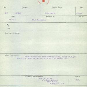 Soldier packet page