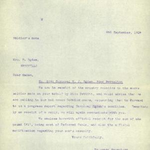 Soldier packet page