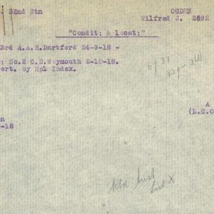 Soldier packet page