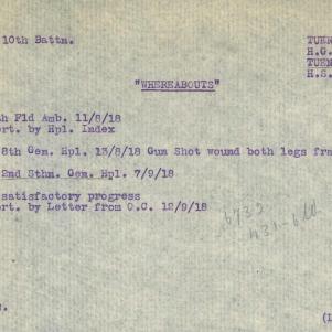 Soldier packet page