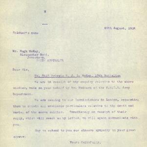 Soldier packet page