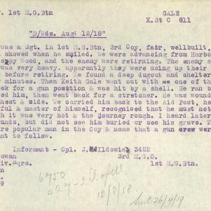 Soldier packet page