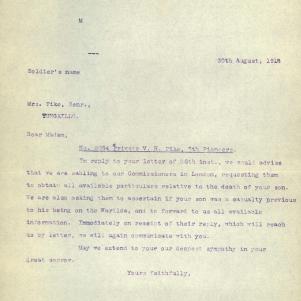 Soldier packet page