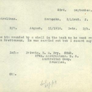 Soldier packet page