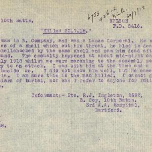 Soldier packet page