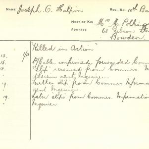 Soldier packet page
