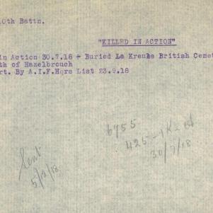 Soldier packet page