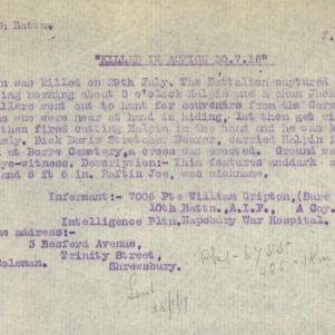 Soldier packet page