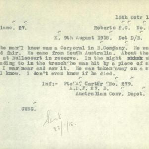 Soldier packet page