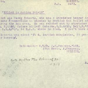 Soldier packet page