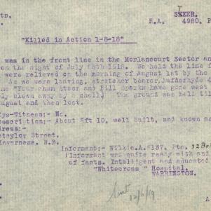 Soldier packet page