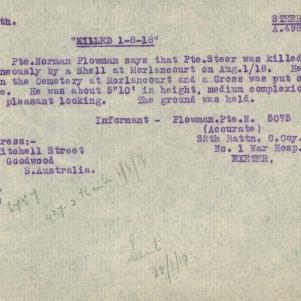 Soldier packet page