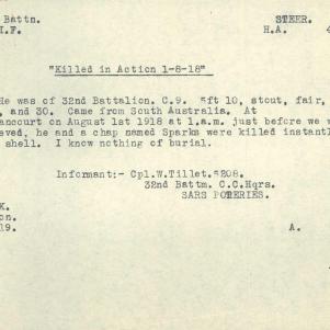 Soldier packet page