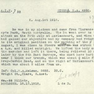 Soldier packet page