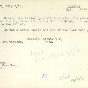 Soldier packet page