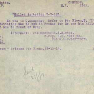 Soldier packet page