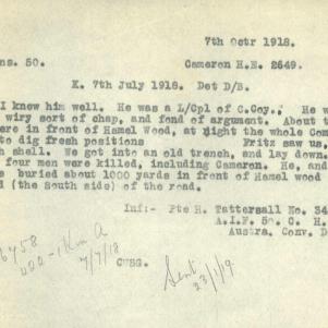 Soldier packet page