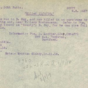 Soldier packet page