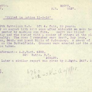 Soldier packet page