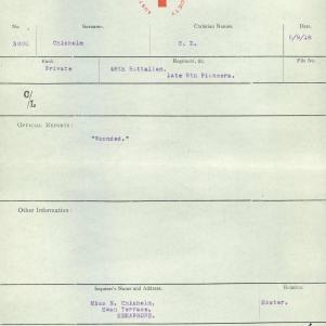 Soldier packet page