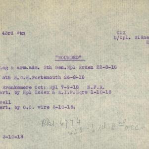 Soldier packet page
