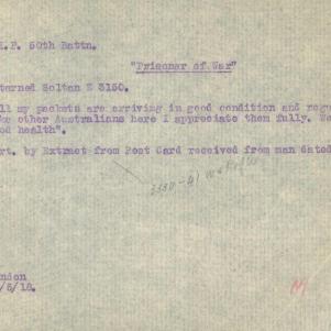 Soldier packet page