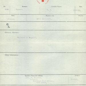 Soldier packet page