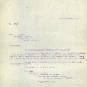 Soldier packet page
