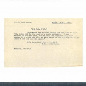 Soldier packet page