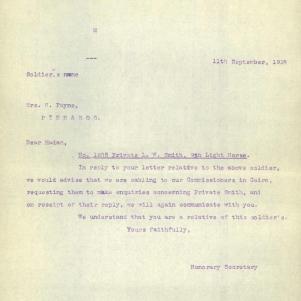 Soldier packet page