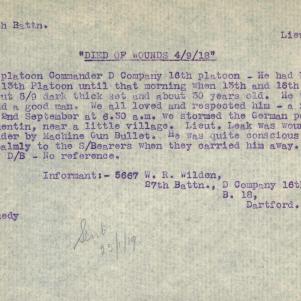 Soldier packet page