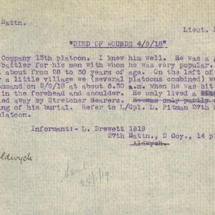 Soldier packet page
