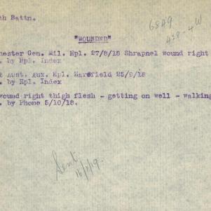 Soldier packet page