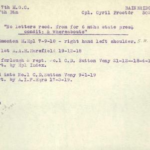 Soldier packet page
