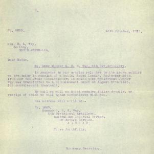 Soldier packet page